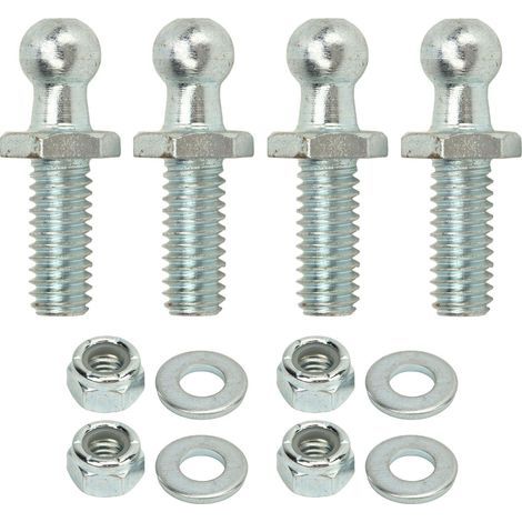Kit de rondelles robustes et stables, 4 pièces, goujons à bille de 10mm, filetage 5/16 à 18, haute dureté, pour boîtes à outils, camping-car, voitures, 1/2 pouces (1/5)