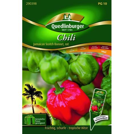 Quedlinburger Chili Jamaican Scotch Bonnet - Gemüsesamen (1/2)
