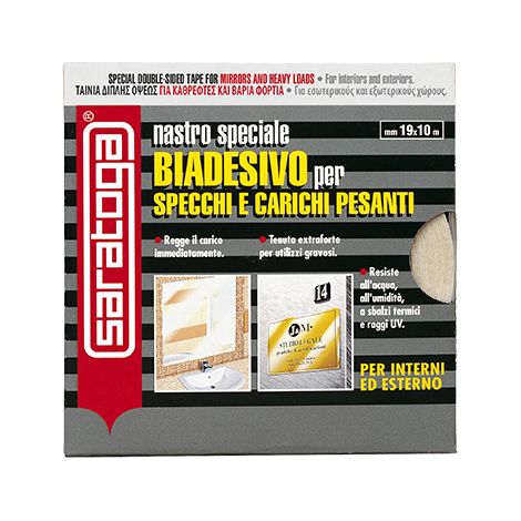 NASTRO BIADESIVO 19MM 10M PER SPECCHI E CARICHI PE