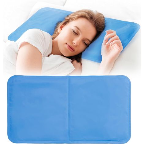 2Pcs Grand Oreiller en Gel Rafraîchissant pour Meilleure Qualité de Sommeil, 53x29cm, Coussin Refroidissant (1/5)