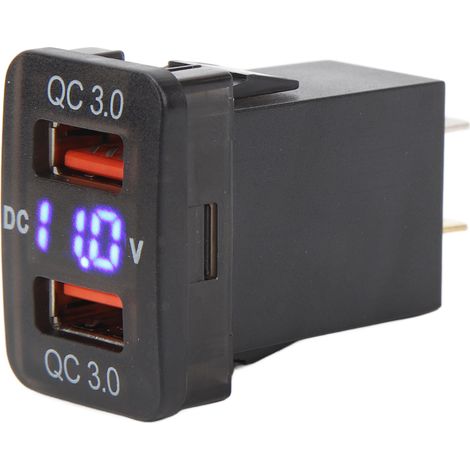 Chargeur prise double USB QC3.0 charge rapide adaptateur pour FJ Cruiser Fortuner Hilux Tacoma 1,3x0,88 pouce (1/5)