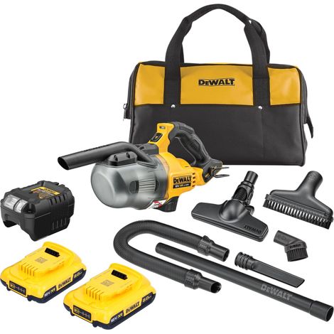 DeWalt DCV 501 LD2 aspirador de varilla sin cable 18 V 0,7 l polvo clase L + 2x batería recargable 2,0 Ah + cargador