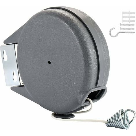 15M Extendable Clothesline, Wall-Mounted Retractable Clothesline, Suitable for Indoor and Outdoor Dryers with Adjustable Rope (1/5)