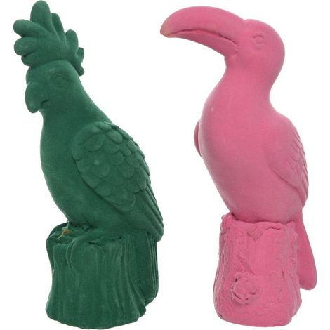 DECORAZIONE PAPPAGALLO/TUCANO SU TRESPOLO MODELLO A SCELTA ACCESSORI DECORO CASA INTERNI