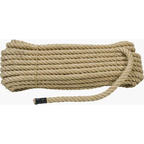 Werka Pro – Corde beige 25m Ø 8 mm – Polypropylène – Résistance ± 800 kg – Pour chantiers humides et terrains accidentés
