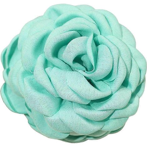 Pince à cheveux 3D en forme de rose, dents antidérapantes, forte adhérence, grande taille, style requin, pour la douche.-Green (1/5)