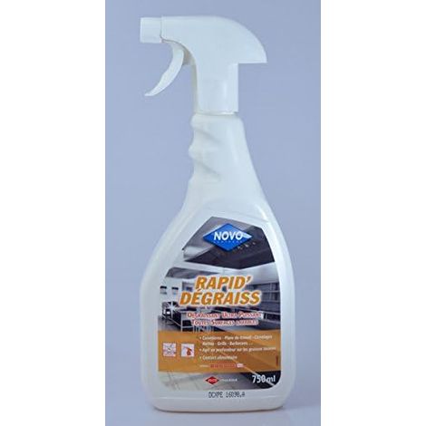 DÃƒÂ©graissant puissant toutes surfaces alimentaire NOVO RAPID DEGRAISS pistolet 750mL