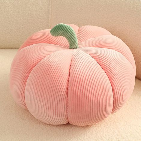 Coussin citrouille d'Halloween, peluche citrouille douce, cadeau pour la décoration intérieure, présentoir de fête (rose, 18 cm) (1/5)