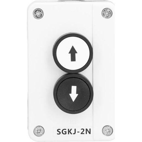 Interrupteur à bouton-poussoir SGKJ‑2N pour portes roulantes et hayons élévateurs