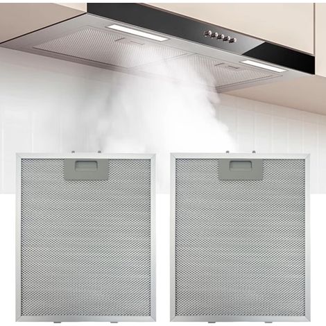 Filtre de Graisse Métallique de Capuchon de Cuisinière, (2PCS, 320x260mm)Filtre de Ventilation de Capuchon en Maille en Aluminium à 5 Couches, Filtres de Ventilateur d'Extracteur Universel (1/5)