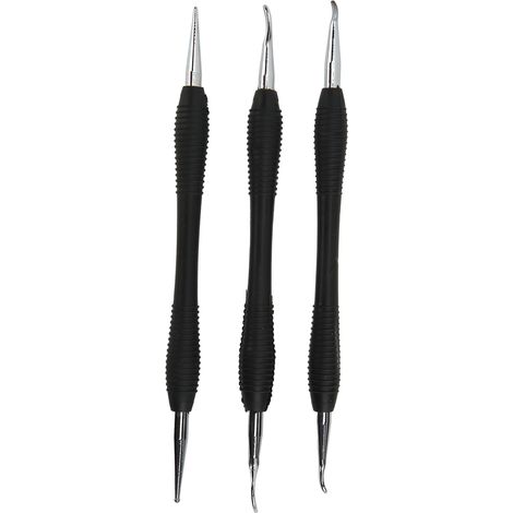 3 Outils de Modelage en Cuir en Acier Inoxydable Robuste - Kit DIY pour Presser et Polir le Cuir à la Maison (1/5)