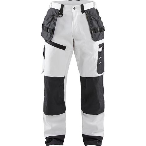 Pantalon de travail pour peintre X1500 - Blanc/Gris foncé M - FR(42) - SE(C48) - Longues