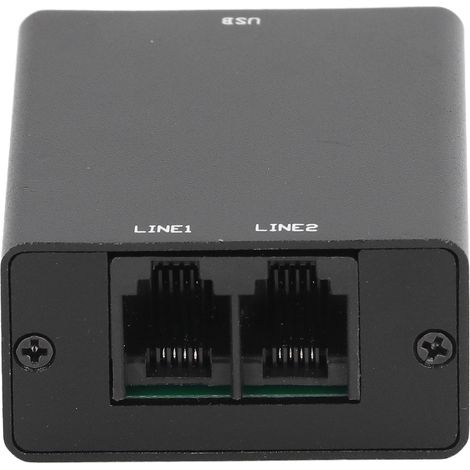 Mini enregistreur téléphonique avec mémoire de 32 Go, fonctionnement automatique et stable, son clair, port RJ11, prise UE 100-240 V (1/5)