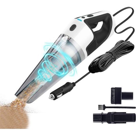 Vacuum of car portable, 9000 Pa, with cable of 3,8 m , Black and white (1/5)
