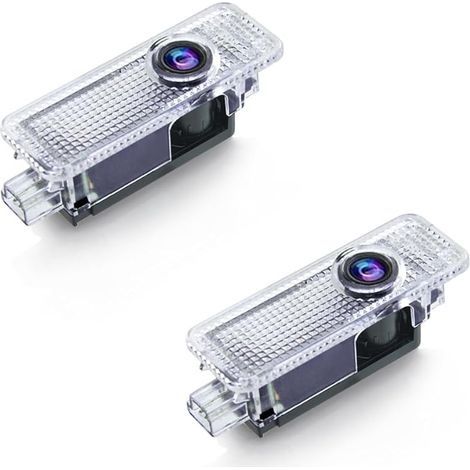 2 Pièces Eclairage de Porte Logo LED, Projecteur de Logo de Porte de Voiture Compatible avec Mini R50/ R52/ R53/ R55/ R56/ R57/ R58/ R59/ R60/ R61 Paceman/ F54 Clubman/ F60 Countryman/F55/F56/F57 (1/5)