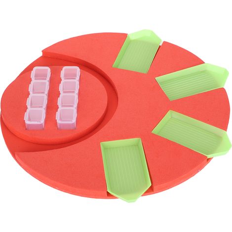 Tablett für Diamantmalerei mit Punktbohrerplatte, Organizer und Aufbewahrung für Erwachsene und Kinder, Zeichenzubehör (1/5)