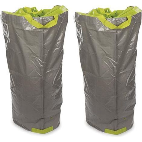 Set mit 2 extrem widerstandsfähigen, multifunktionalen Gartensäcken – Polyethylen – 270 l (1/2)