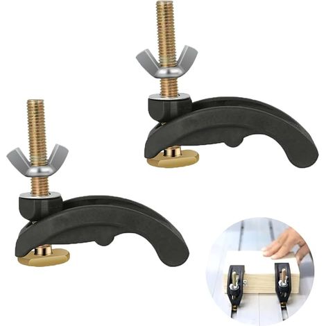 T Track Rail Clamp T Slot Mount Rail T-Slot Mitre Track Stop Workbench Clamp Quick Release T-Slot Work Table (1/5)