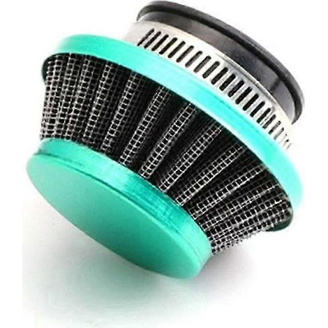 Filtre à air de 44 mm pour moto, compatible avec les mini-motos tout-terrain 47/49 cm³, nettoyant carburateur vert (cyan) (1/5)