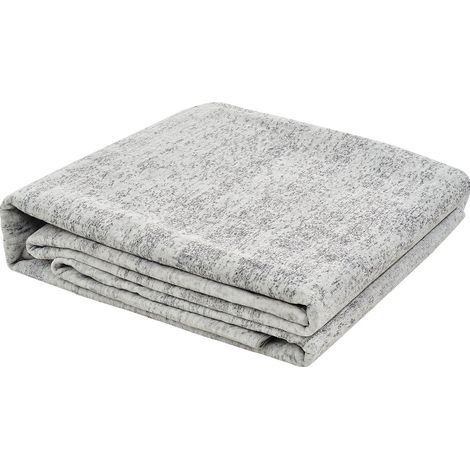 Tapis de sol moderne 10x14 pi, lavable et antidérapant, résistant aux déchirures, doux et adapté aux enfants et animaux, idéal pour chambre, bureau, salon, entrée, gris. (1/5)