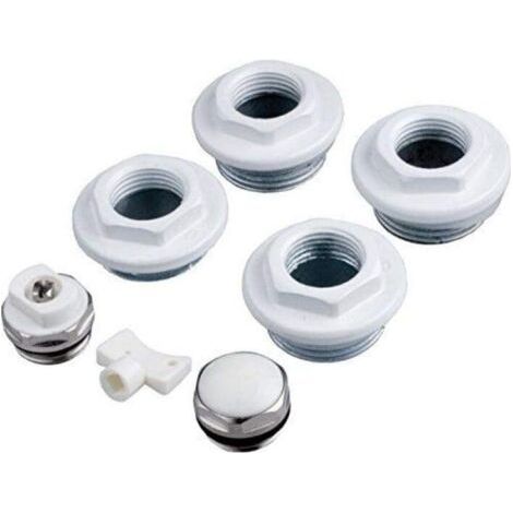 Kit de réducteur à filetage pour radiateurs de style rétro et radiateurs à colonnes traditionnels de 1 pouce