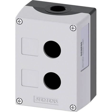 [NEUWERTIG] B-Ware Siemens Leergehäuse Aufbaugehäuse Gehäuse Befehlsgeräte Metall Grau Boden
