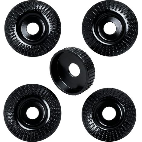 Angle Grinder Sanding Discs Set of 5 Sanding Discs for Angle Grinder, Woodworking Tools for Carving and Sanding Wood, Softwood, Hardwood (1/5)