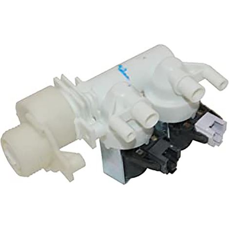 Double électrovanne C00111096 pour Lave linge BAUKNECHT, ESSENTIEL B, HOTPOINT ARISTON, INDESIT, SCHOLTES, WHIRLPOOL , LAVE LINGE HUBLOT ENCASTRABLE ESSENTIELB EELF814-1B, LAVE LINGE HUBLOT ENCASTRAB