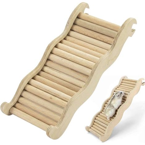 Pont pour Hamster Ondulé Accessoire Bois d’Escalade (1/5)