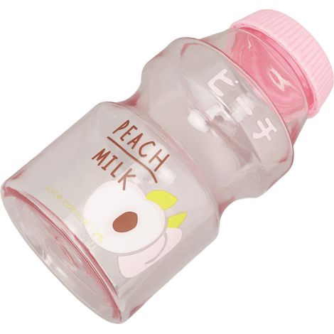 Wasserflasche mit Cartoon-Muster, innovatives Design, BPA-frei, wiederverwendbar, transparent, ideal für Outdoor-Sport und Reisen, 480 ml (16 oz) Fassungsvermögen. (1/5)