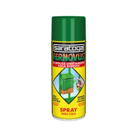 Vernice Spray FERNOVUS SARATOGA Smalto antiruggine bomboletta 400 ml – col. ROSSO POSITANO BRILLANTE