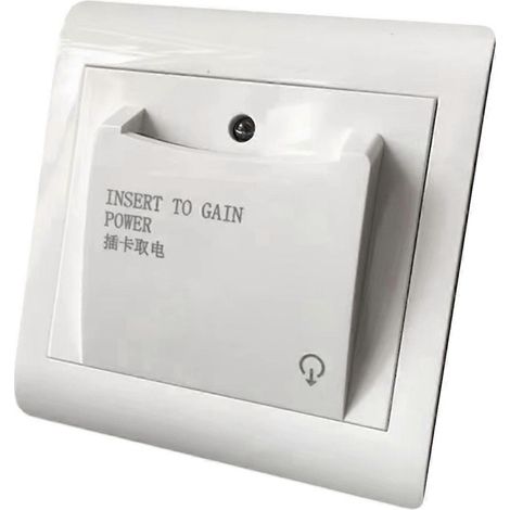 Interrupteur d'économie d'énergie el 86, insertion de carte magnétique pour prise de courant triphasée 8800 W 40 A avec temporisation de 15 s (1/5)