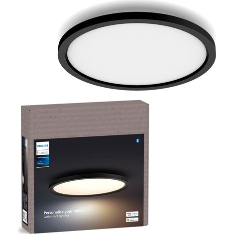 Panneau LED Aurelle, 2750lm, Ø 39.5cm, Noir (1/5)