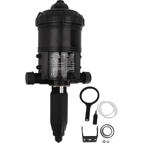GARRYFIZH Injecteur d'Engrais Réglable G3/4 Mâle – Pompe de Dosage Automatique Alimentée par Eau, Irrigation Goutte à Goutte 0.2-2% (1/5)