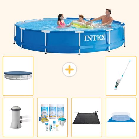 Intex Piscine Tubulaire Ronde - 366x76 cm - 7-pièces S20469 (1/5)