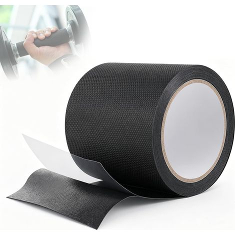 Ruban Antidérapant en Caoutchouc 10cm × 5 m, Souple Bande Antidérapante Adhésif, Ruban Adhésif Imperméable, pour Souris, Manette de Jeu, Outil, Guidon de Vélo, Fitness (1/5)
