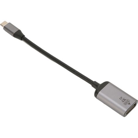 Adaptateur USB-C vers DisplayPort 4K 60 Hz, design antidérapant, Plug and Play, adaptateur USB-C vers Mini DP pour tablette et casque VR. (1/5)