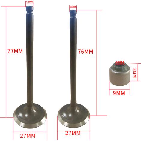Valve stem seals for YFZ450 motorcycles: compatible with YAMAHA YFZ450 valve stem seals (1/4)