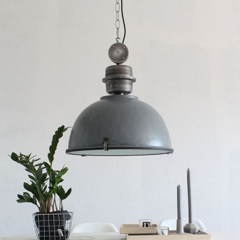 [GEBRAUCHT] B-Ware Steinhauer Hängeleuchte Bikkel Hängelampe Deckenlampe Leuchte Lampe Grau Ø 42cm (1/2)