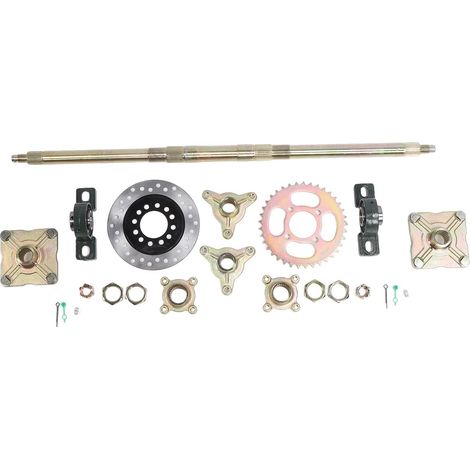 Kit D'essieu Arrière Lourd de 740 Mm avec Pignon de Dent 428-37 pour 50 pour les Karts, ATV, Quads et Trikes de Dérive, Matériau Métallique (1/5)