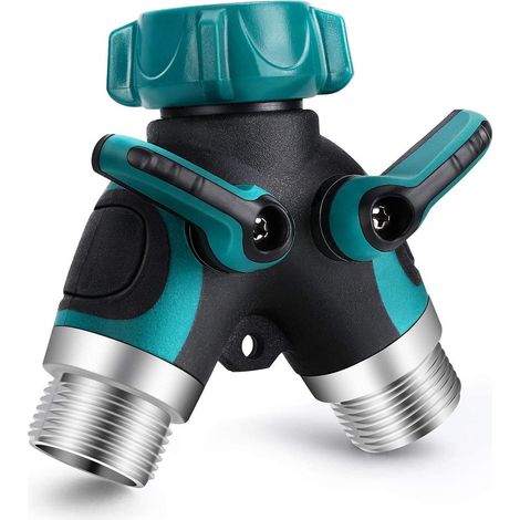 Diviseur De Tuyau D Arrosage - Raccord En Y 3/4 Pouces NPT - Pour Robinet Extérieur Arrosage Goutte À Goutte Et Arroseur - 1 Pièce (1/5)