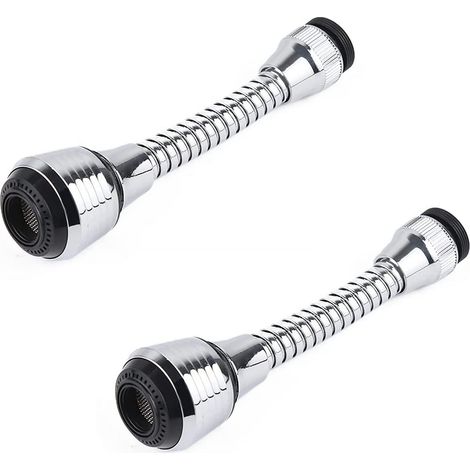 Aérateur de Robinet Flexible Pulvérisateur Extension de Pivotant à 360° pour la Plupart des robinets de Cuisine 2 pièces 360 (1/5)