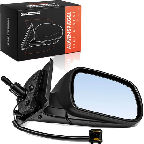 Specchietto retrovisore esterno destro, azionamento manuale, 2 contatti di collegamento, specchio convesso, compatibile con Peugeot (1/5)