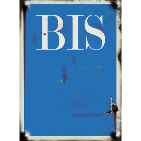 N° Bis - vintage souple adhésif fond bleu - 4004709