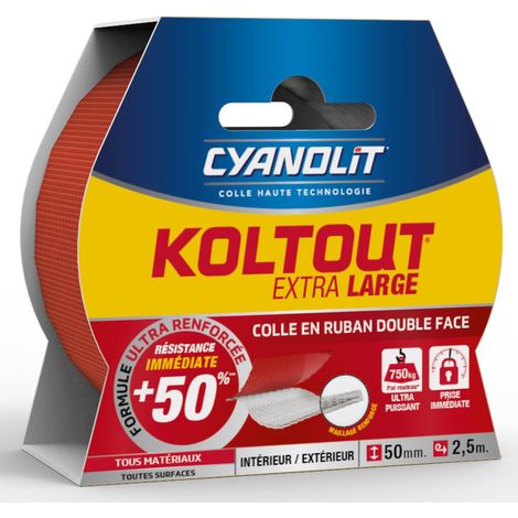 Klebeband Cyanolit koltout hohe Haftung 2,5 m 49 mm