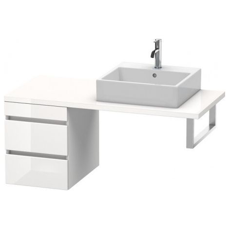 Duravit DuraStyle meuble bas pour console, 2 tiroirs, 400mm, Couleur (avant/corps): Décor basalte mat - DS533604343