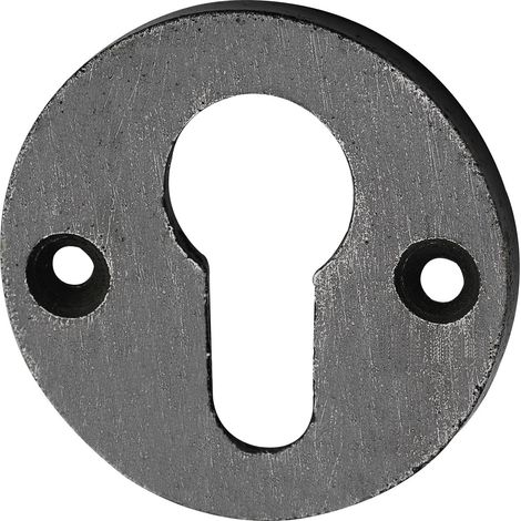 SCHÖRGHOFER Zylinderrosette PZ, ø 50 mm, Höhe 3 mm, Eisen verzinkt alt gebürstet (1/3)