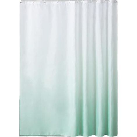 Rideau De Douche ImperméAble Rideau de Douche à Impression numérique Changement progressif, Salle Bain étanche, Couverture épaisse en Polyester Salle De Bain(Light Green,180x180cm) (1/5)