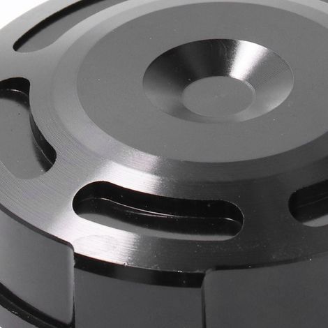 Modification moto : cache-pompe de frein avant et cache-vidange d'huile avant. Compatible avec YAMAHA HONDA SUZUKI TRIUMPH KAWASAKI BMW S1000RR HP4. Noir universel. (1/5)