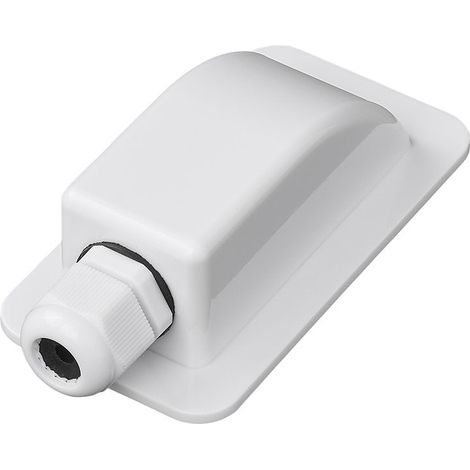 Pasacables de techo simple blanco